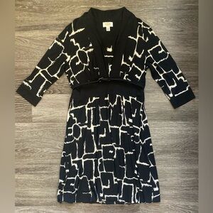 Talbots knee length belted dress